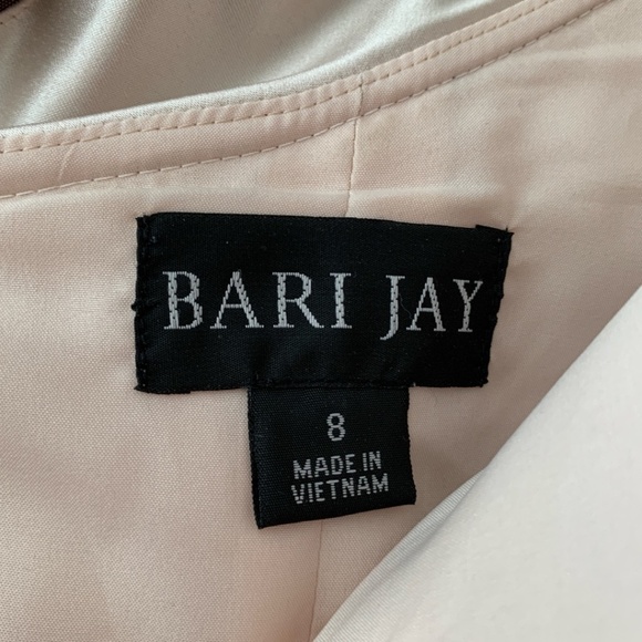 Bari Jay Dress - Formal Gown - Size 8 - Cream One Shoulder - Picture 4 of 7